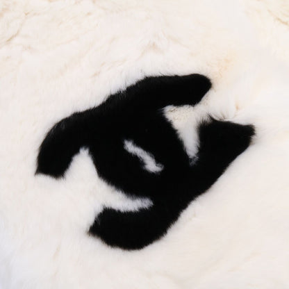 Chanel Orylag Rabbit Fur CC Logo Scarf — view 8
