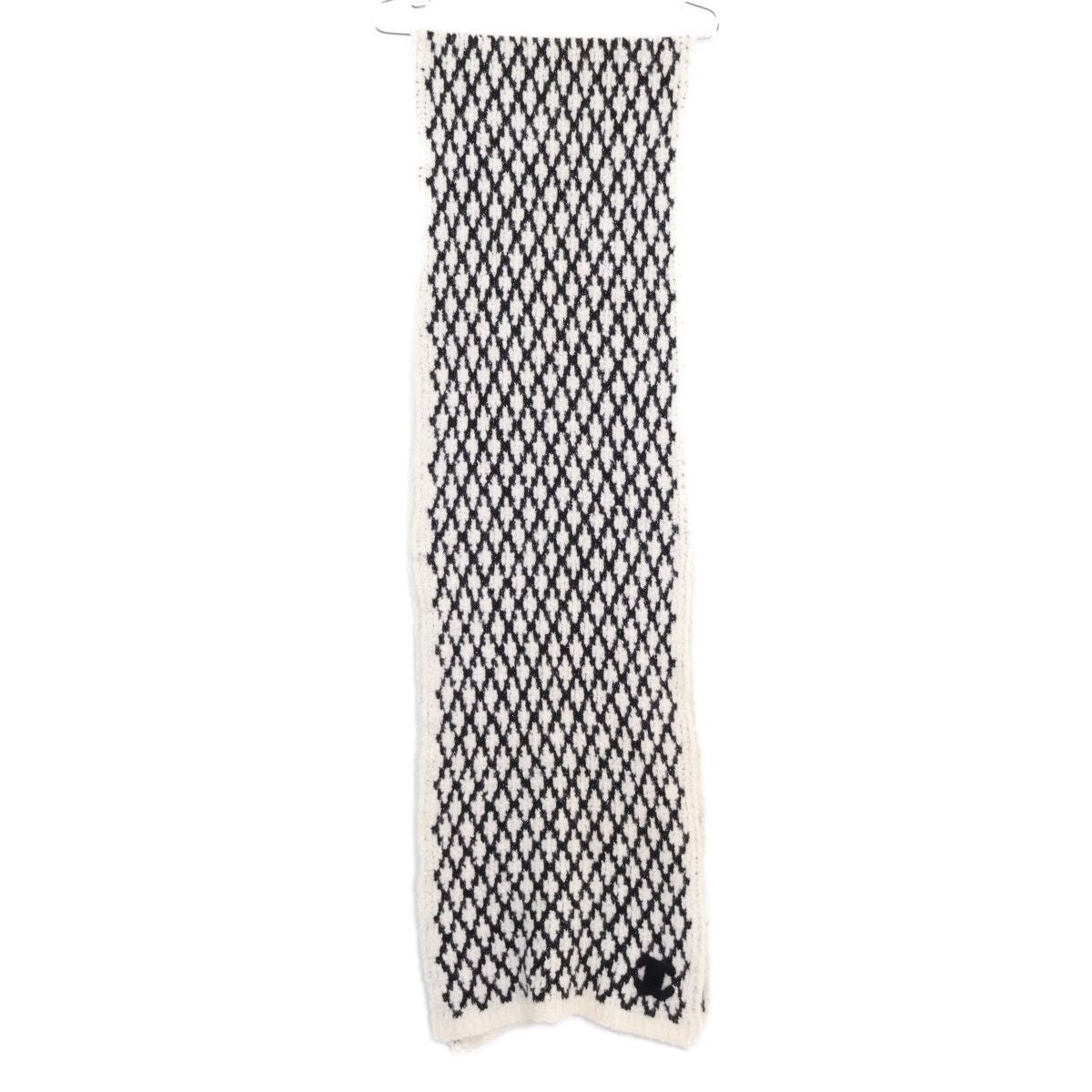 Chanel Cashmere CC Logo Quilted Scarf — view 2
