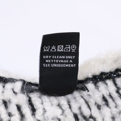 Chanel Cashmere CC Logo Quilted Scarf — view 8