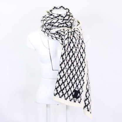 Chanel Cashmere CC Logo Quilted Scarf — view 4