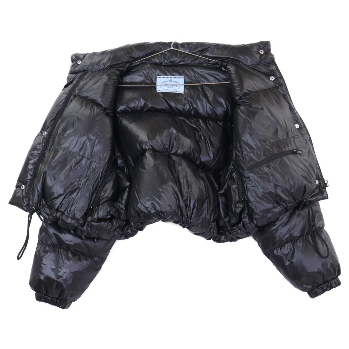 Prada Re-Nylon Cropped 2-Way Down Jacket 36 — view 4