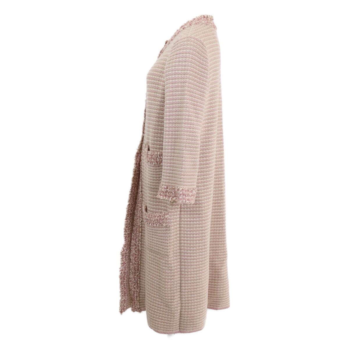 Chanel 06c CC Logo Button Tweed Knit 44 Sweater — view 2