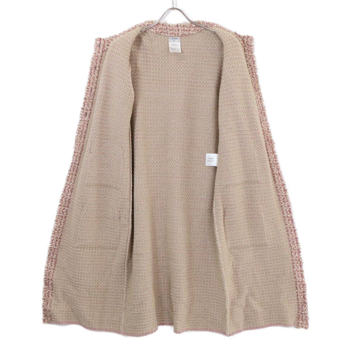 Chanel 06c CC Logo Button Tweed Knit 44 Sweater — view 4