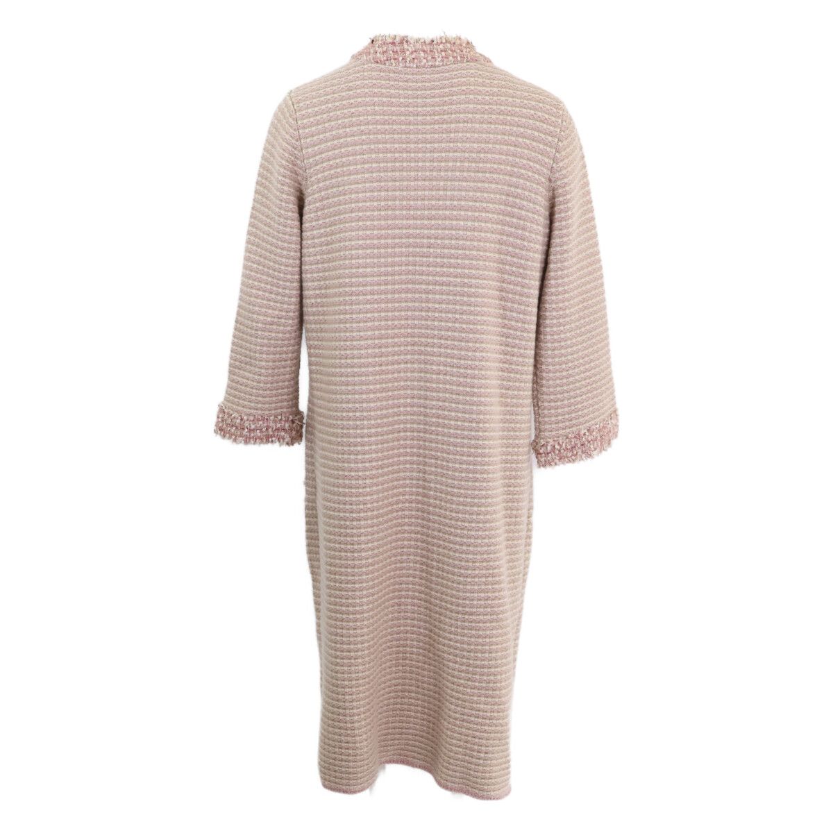 Chanel 06c CC Logo Button Tweed Knit 44 Sweater — view 3