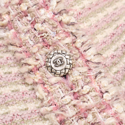 Chanel 06c CC Logo Button Tweed Knit 44 Sweater — view 9