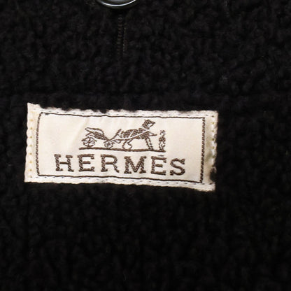Hermes Baby Lambskin Double Breasted Shearling 48 Jacket — view 6