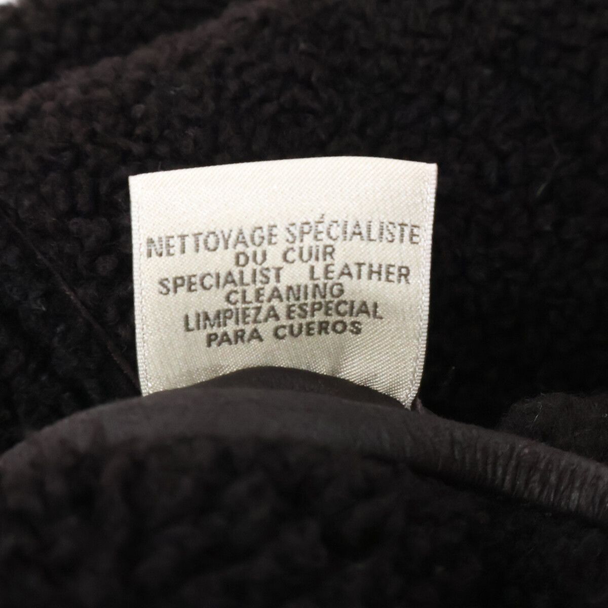 Hermes Baby Lambskin Double Breasted Shearling 48 Jacket — view 7