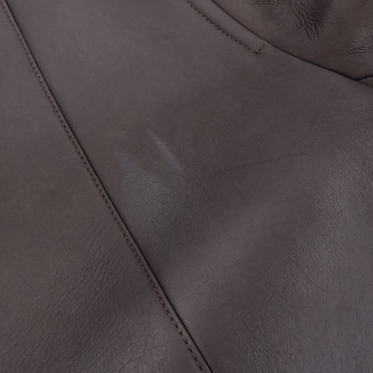 Hermes Baby Lambskin Double Breasted Shearling 48 Jacket — view 9