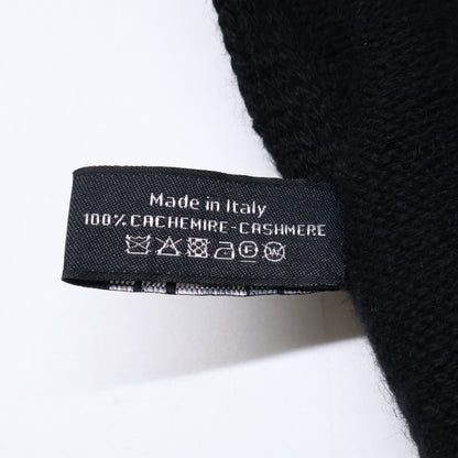 Chanel Clover CC Logo Embroidery Cashmere Scarf — view 6