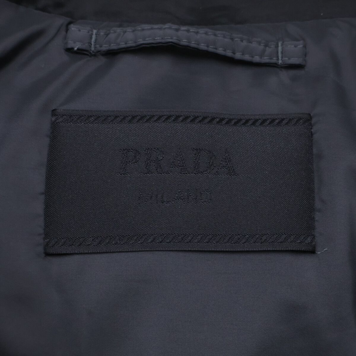 Prada Triangle Logo Fluted Down Jacket 46 — view 5