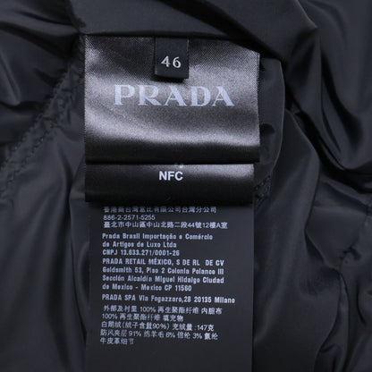 Prada Triangle Logo Fluted Down Jacket 46 — view 6