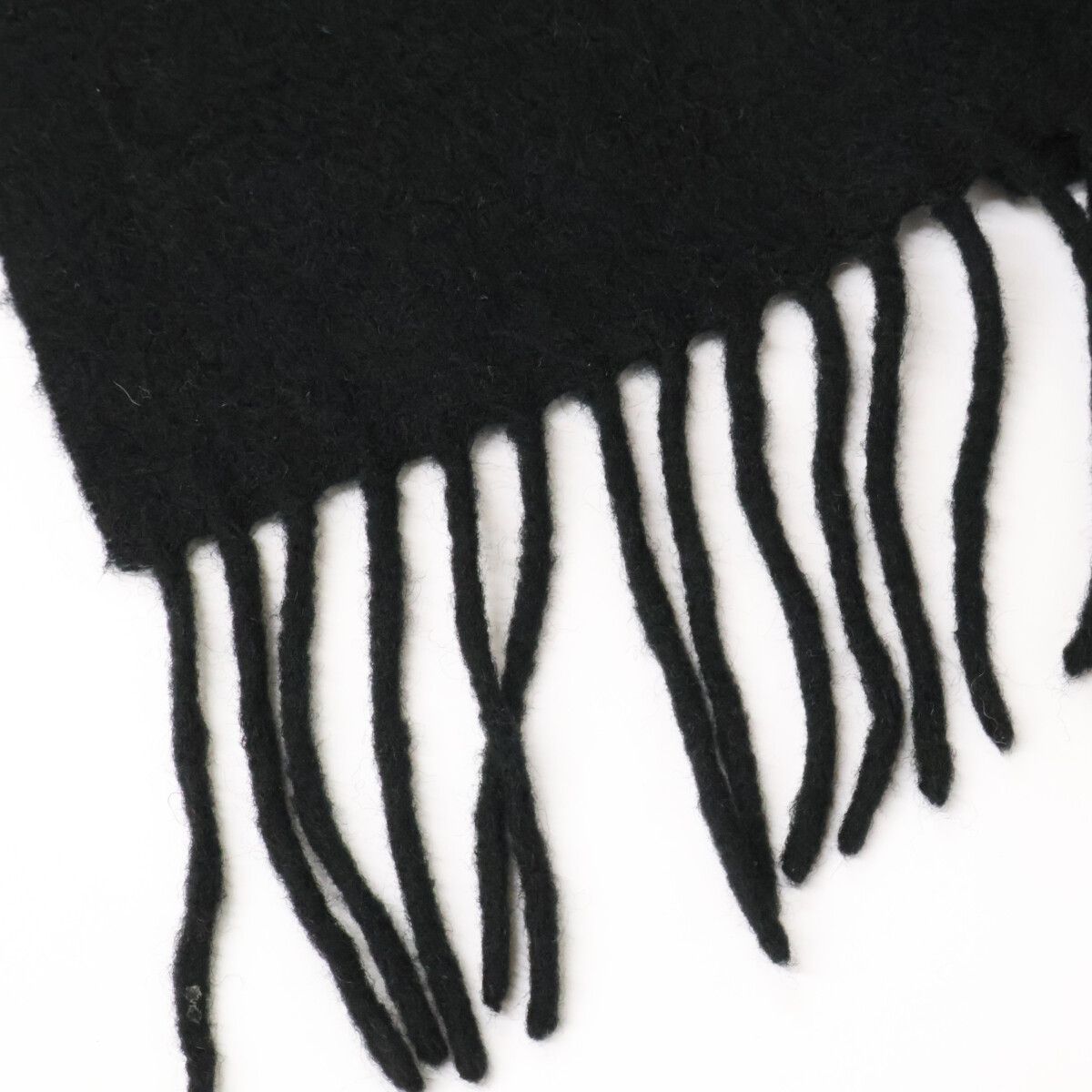 Hermes Cashmere 100 Logo Embroidery Fringe Large Scarf — view 6