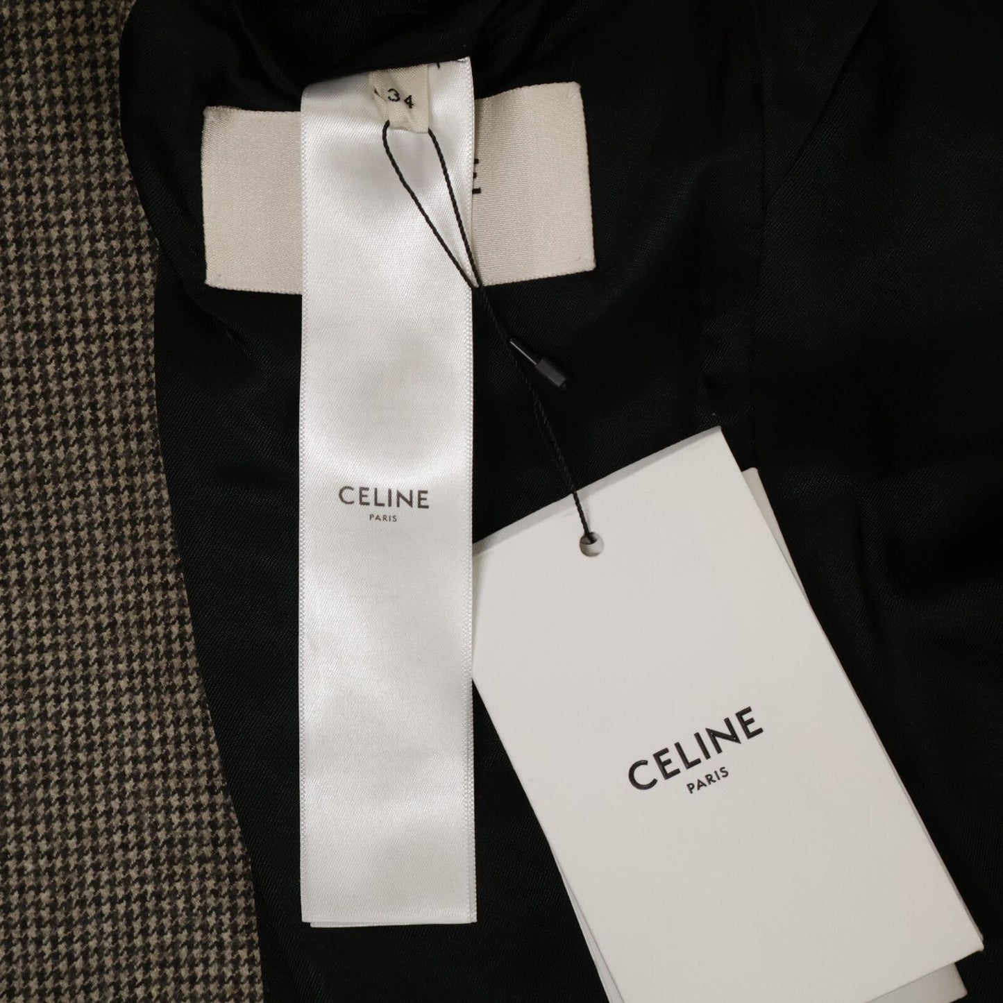 Celine Micro Hound Toe Elbow Patch Tailored Jacket 34 — view 6