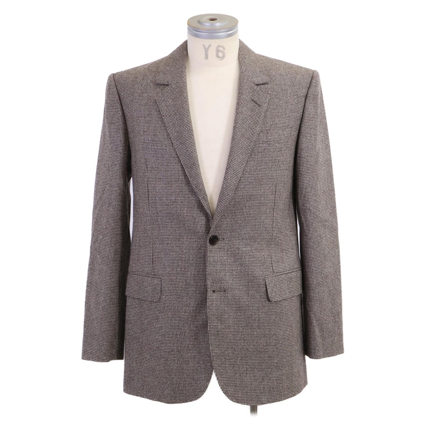 Celine Micro Hound Toe Elbow Patch Tailored Jacket 34