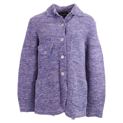 Chanel CC Logo Button Knit Jacket 34