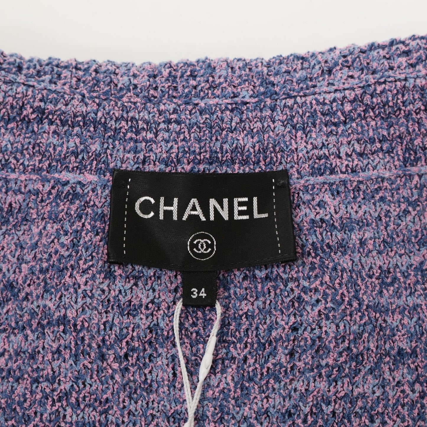 Chanel CC Logo Button Knit Jacket 34 — view 5