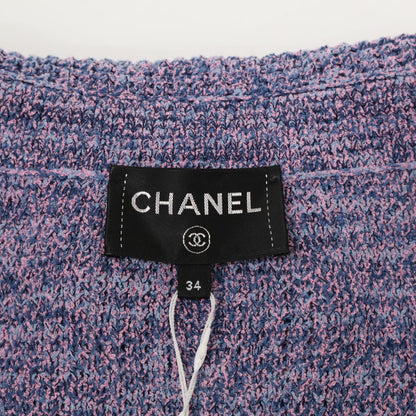 Chanel CC Logo Button Knit Jacket 34 — view 5