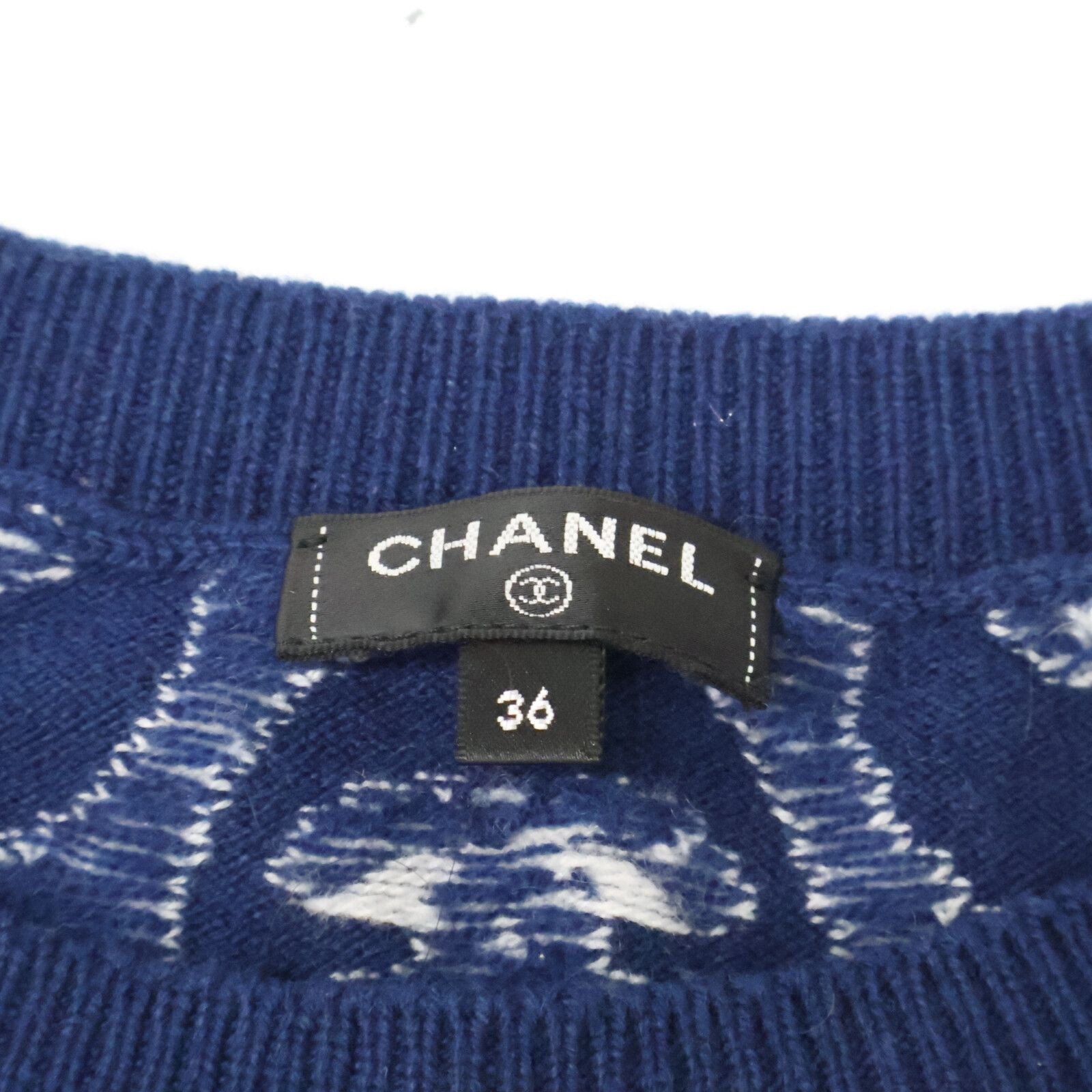 Chanel Allover CC Logo Button Knit Sweater 36 — view 4