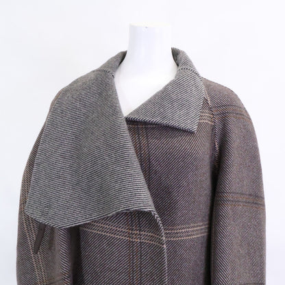 Hermes Check Cashmere 100% Stand Color 36 Jacket — view 7