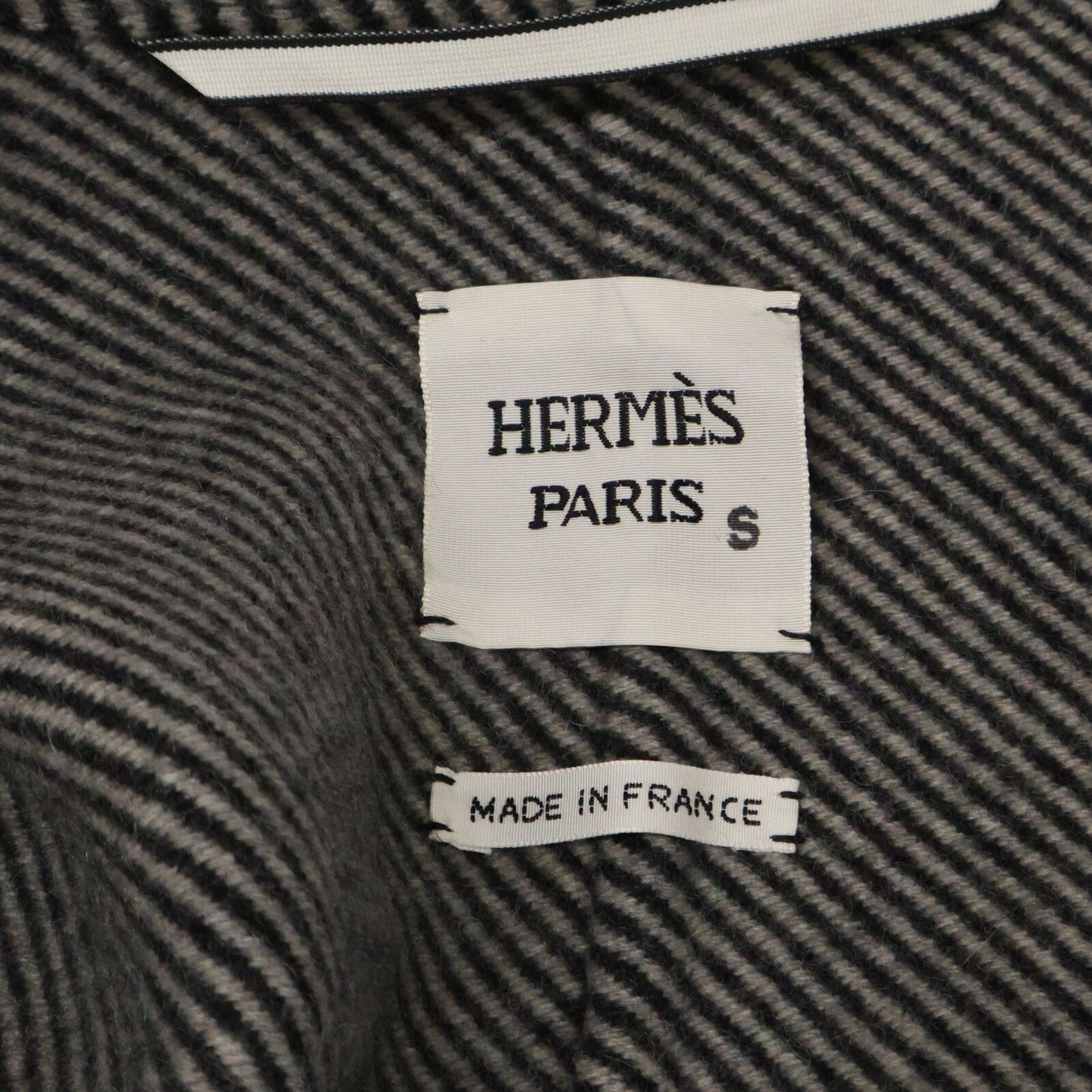 Hermes Check Cashmere 100% Stand Color 36 Jacket — view 5