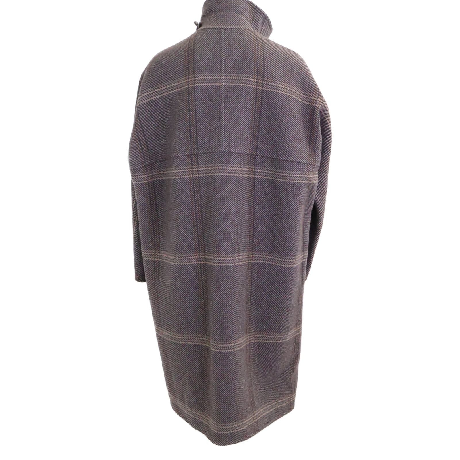 Hermes Check Cashmere 100% Stand Color 36 Jacket — view 3