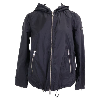 Prada Triangle Logo Zip Up Hoodie 38