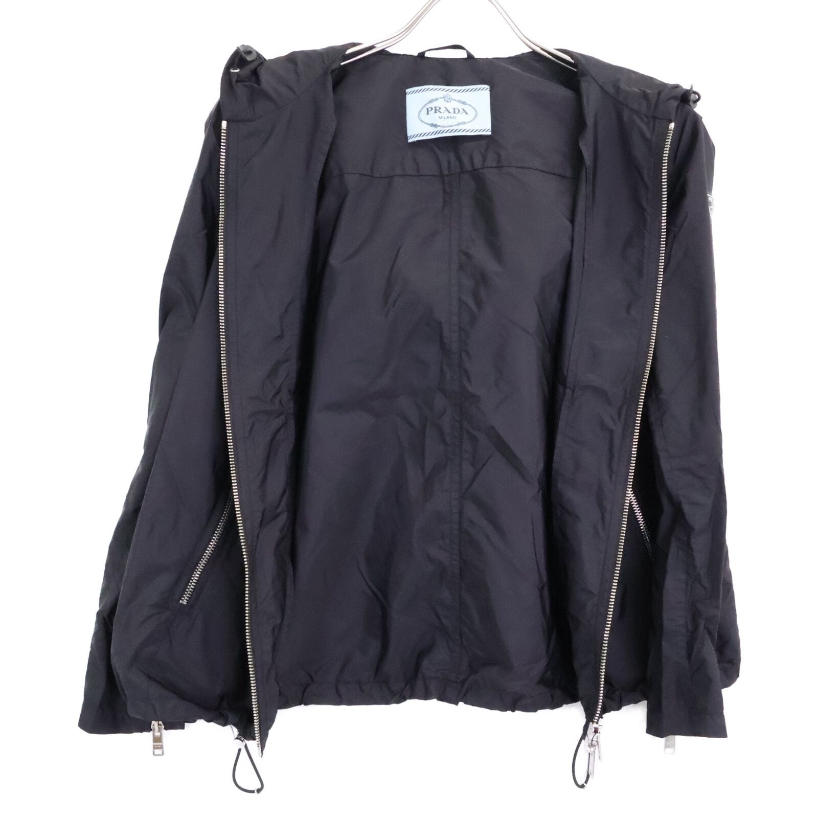 Prada Triangle Logo Zip Up Hoodie 38 — view 4