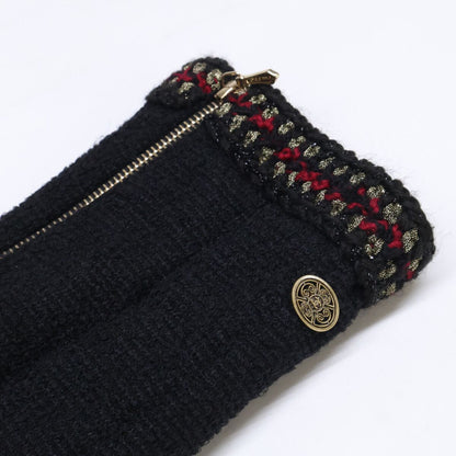 Chanel Black Wool Silk 2-Way Zip Up Long 36 Jacket — view 8