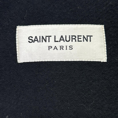 Saint Laurent Paris Eddie Era Black Wool Melton Duffle Coat 38 — view 4