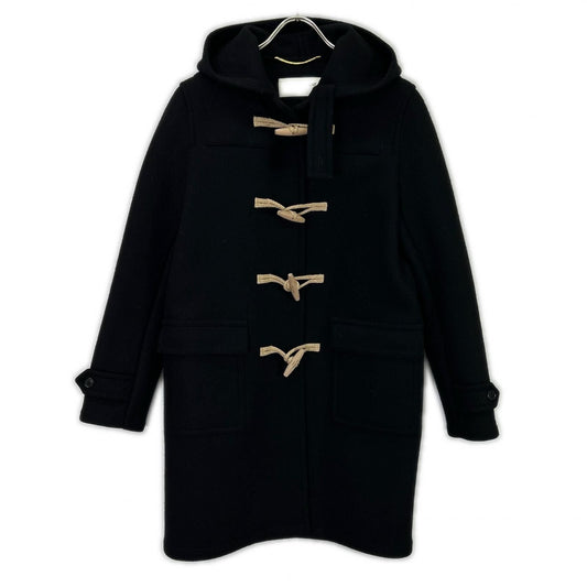 Saint Laurent Paris Eddie Era Black Wool Melton Duffle Coat 38