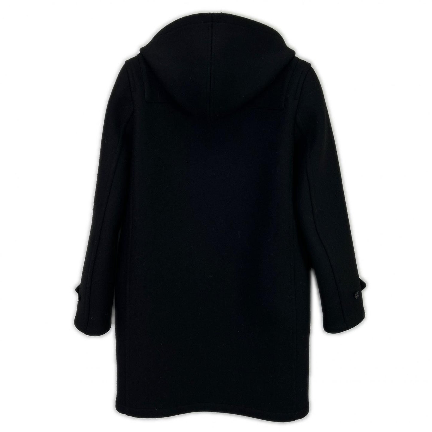 Saint Laurent Paris Eddie Era Black Wool Melton Duffle Coat 38 — view 2