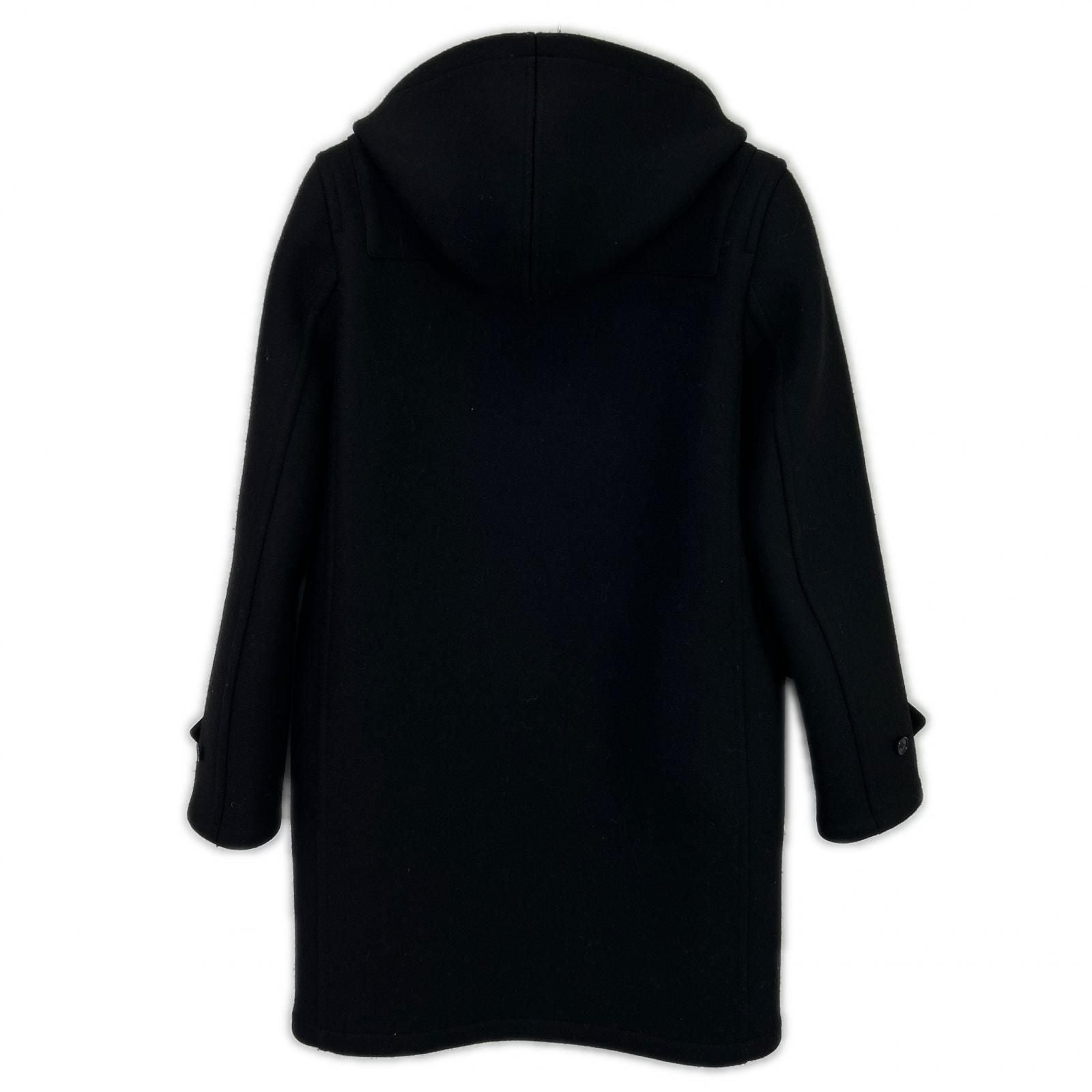 Saint Laurent Paris Eddie Era Black Wool Melton Duffle Coat 38 — view 2