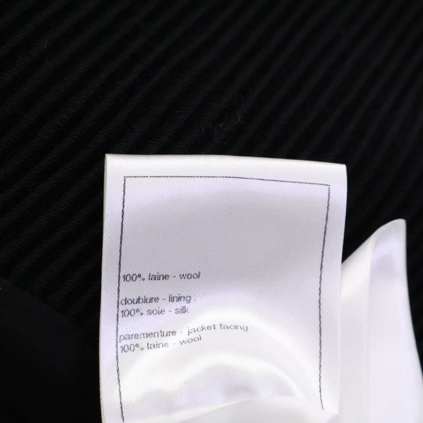 Chanel Wool Silk Lining Lion Button Double Breasted Ribbed Jersey Long Jacket 34 — view 6