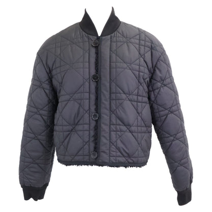 Dior Bee Embroidery Macro Cannage Quilted Reversible Cropped Jacket