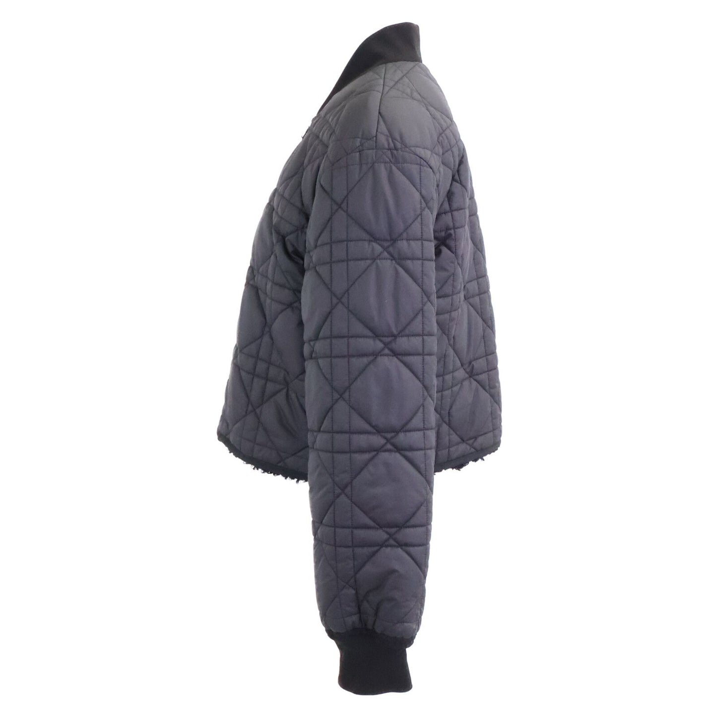 Dior Bee Embroidery Macro Cannage Quilted Reversible Cropped Jacket — view 2