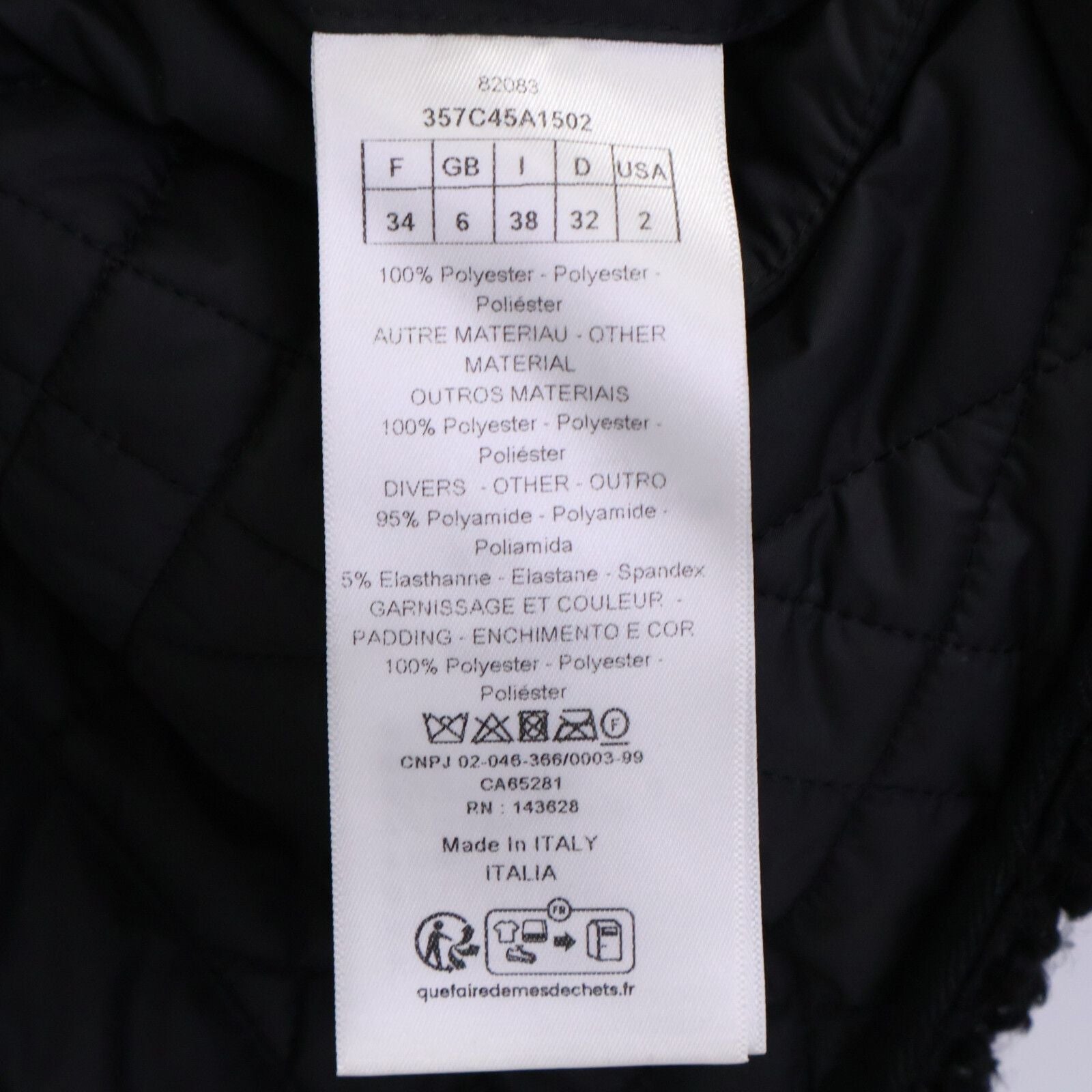 Dior Bee Embroidery Macro Cannage Quilted Reversible Cropped Jacket — view 6