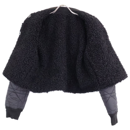Dior Bee Embroidery Macro Cannage Quilted Reversible Cropped Jacket — view 4