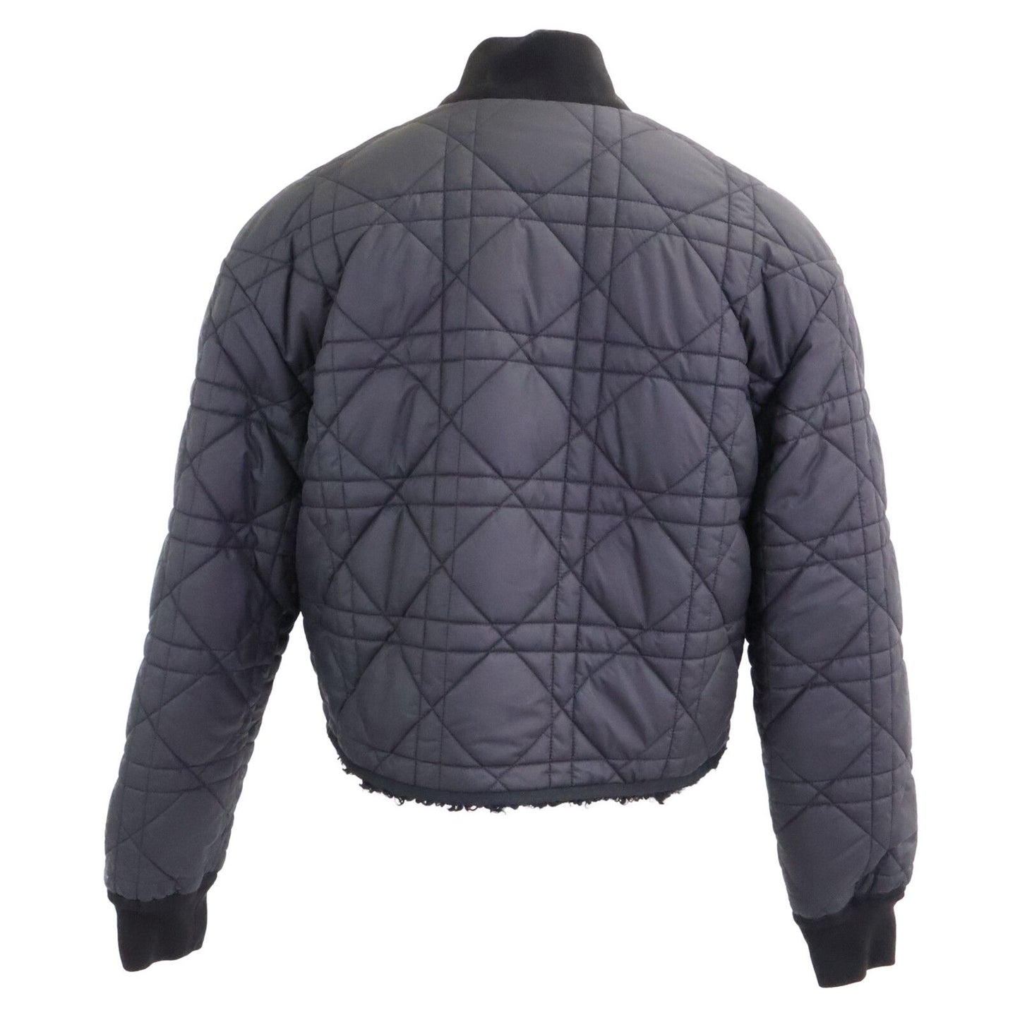 Dior Bee Embroidery Macro Cannage Quilted Reversible Cropped Jacket — view 3