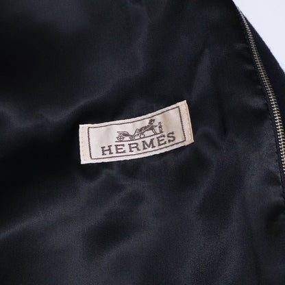 Hermes Wool Calfskin Detail Stand Combination Jacket 58 — view 6