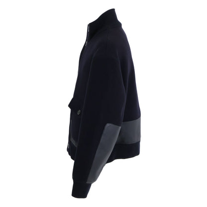 Hermes Wool Calfskin Detail Stand Combination Jacket 58 — view 2