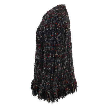 Chanel Zip Up Tweed Fringe Color 40 Jacket — view 2