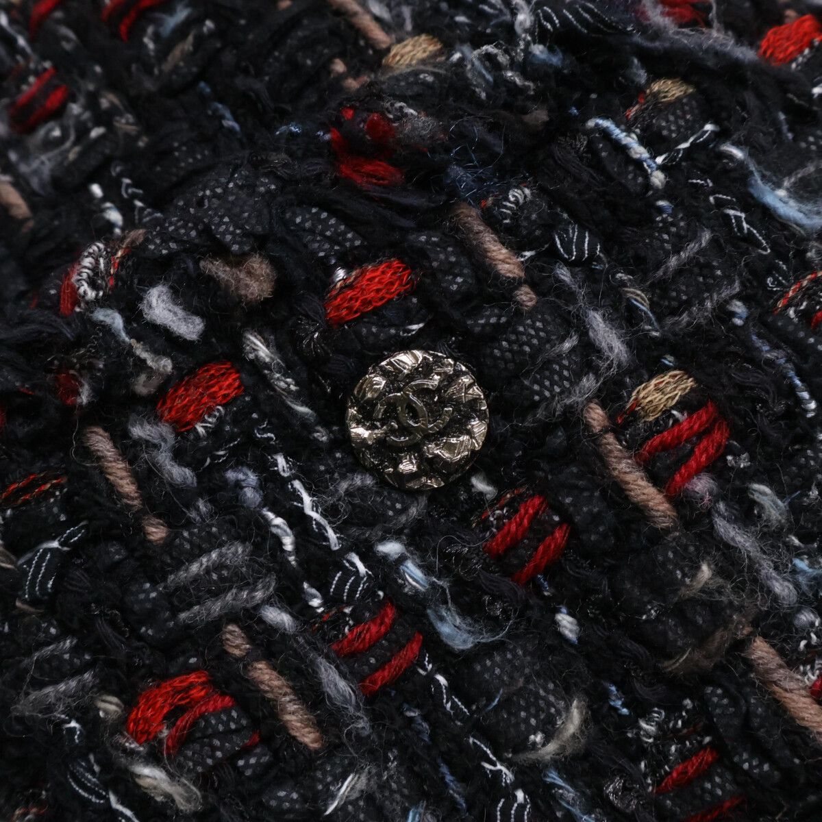 Chanel Zip Up Tweed Fringe Color 40 Jacket — view 8