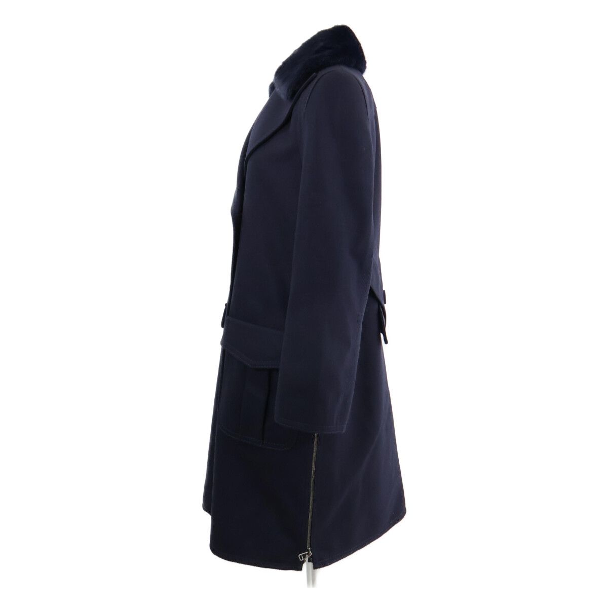 Fendi Mink Logo Button with Color Double Breasted 36 Jacket — view 3