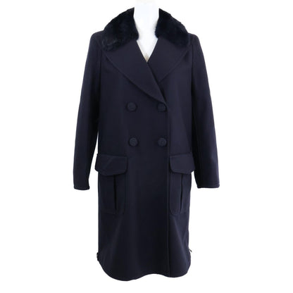 Fendi Mink Logo Button with Color Double Breasted 36 Jacket