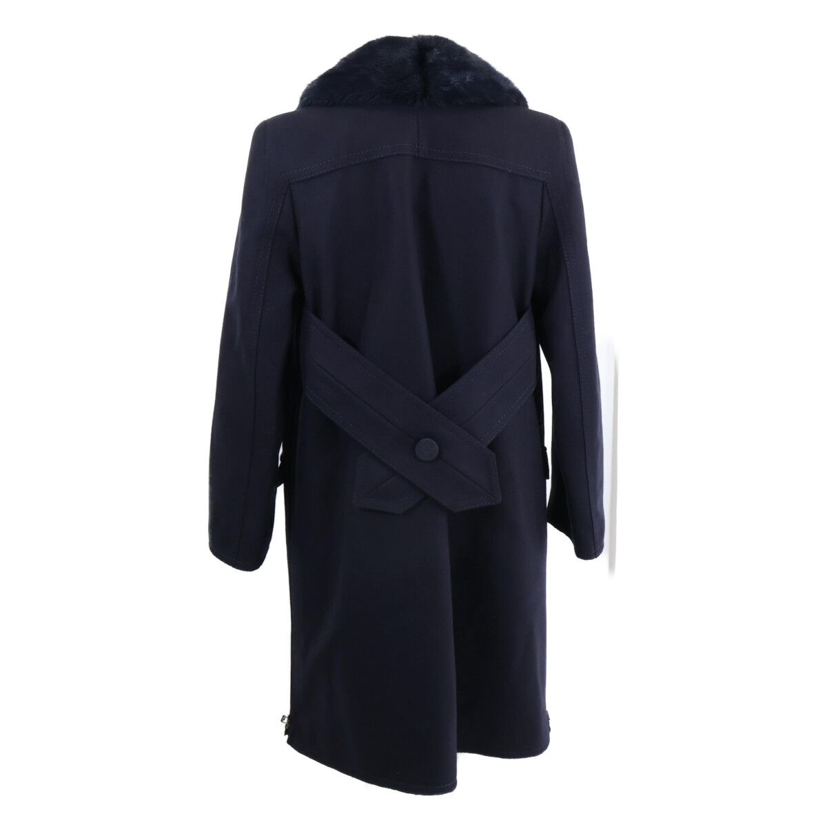 Fendi Mink Logo Button with Color Double Breasted 36 Jacket — view 2