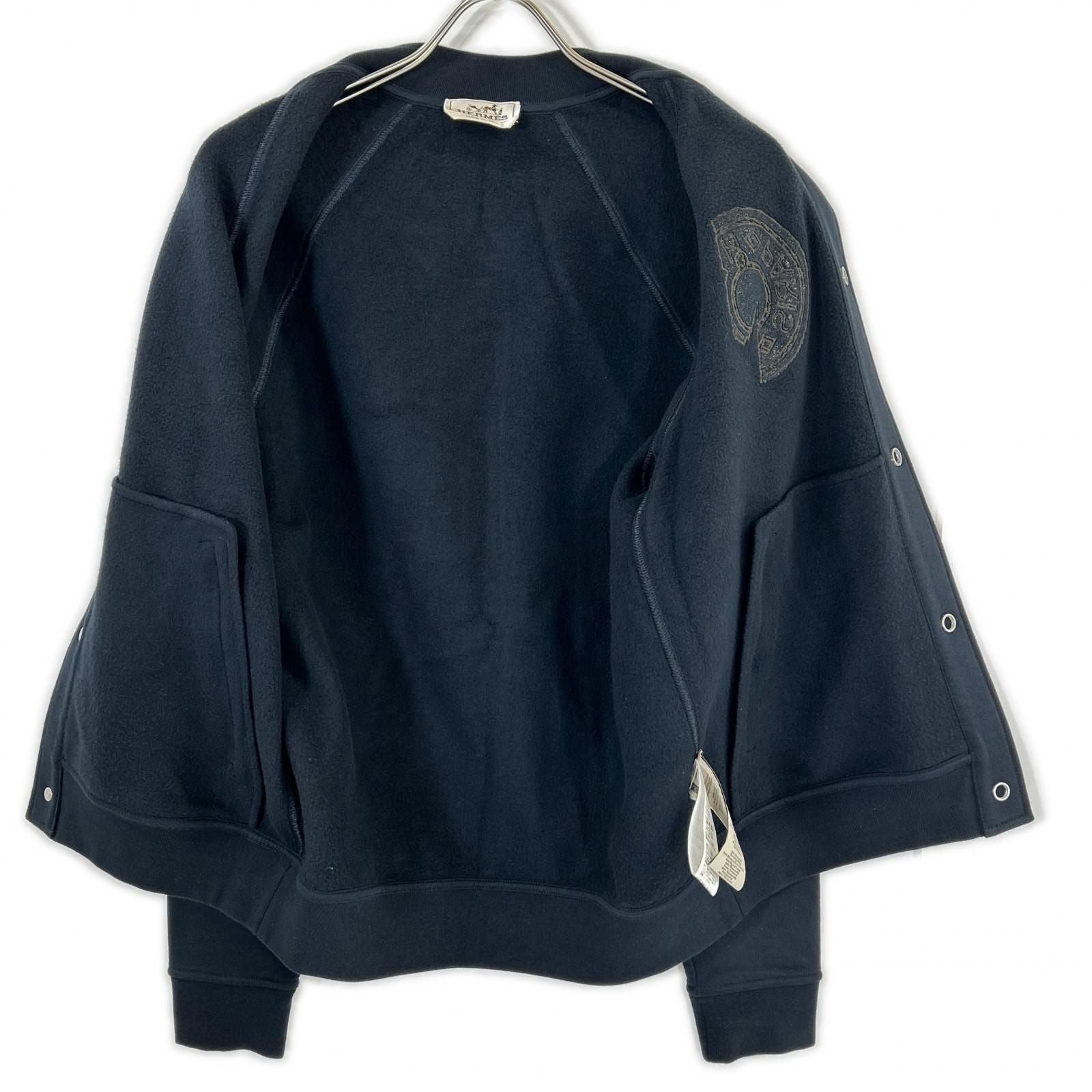 Hermes Patch Clou de Selle Series Button Teddy Jacket XS — view 5
