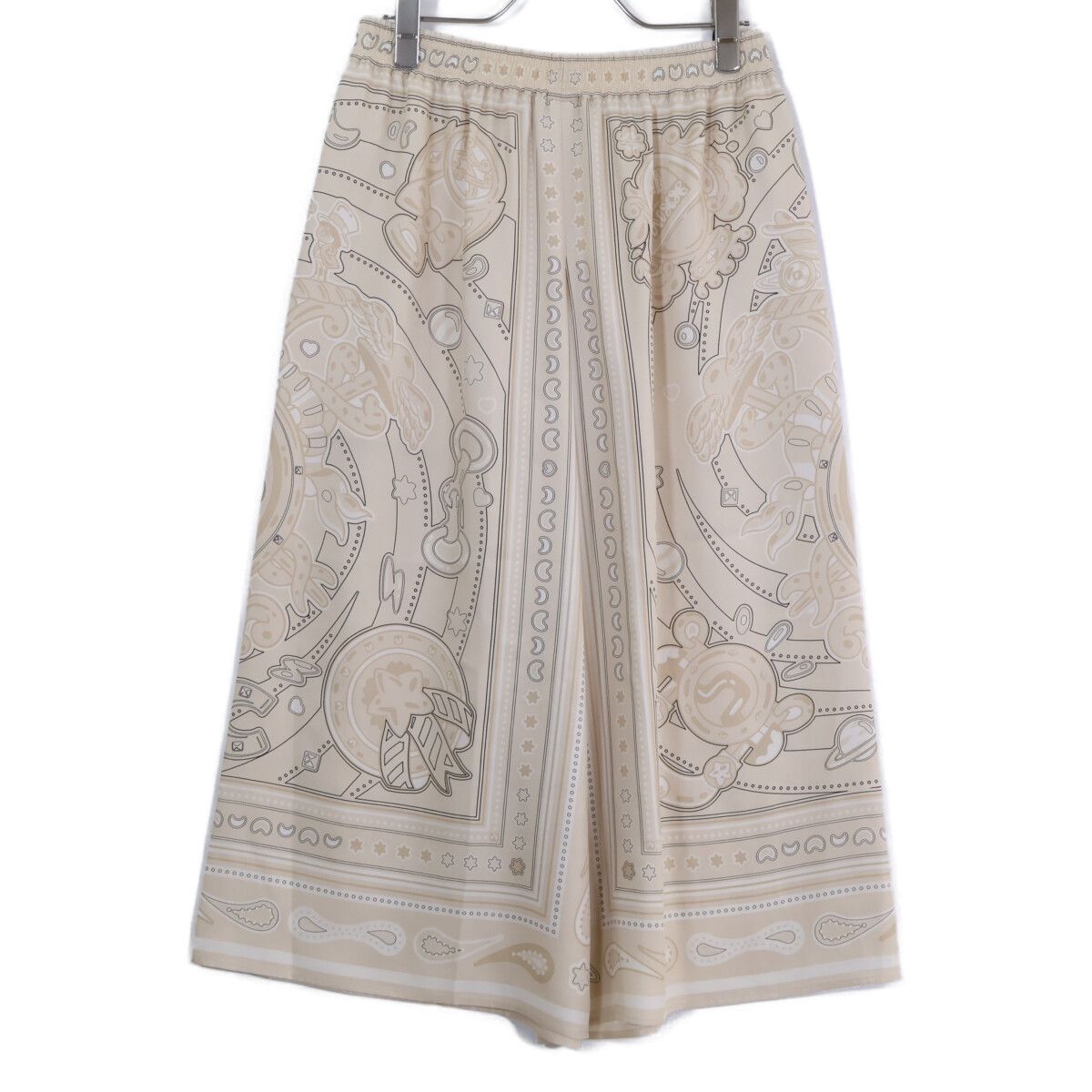 Hermes Candy Libris Bandana Silk Shorts 36