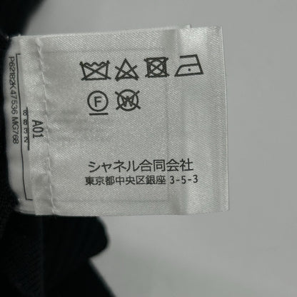 Chanel Logo Line High Neck Rib Knit 34 Sweater — view 5