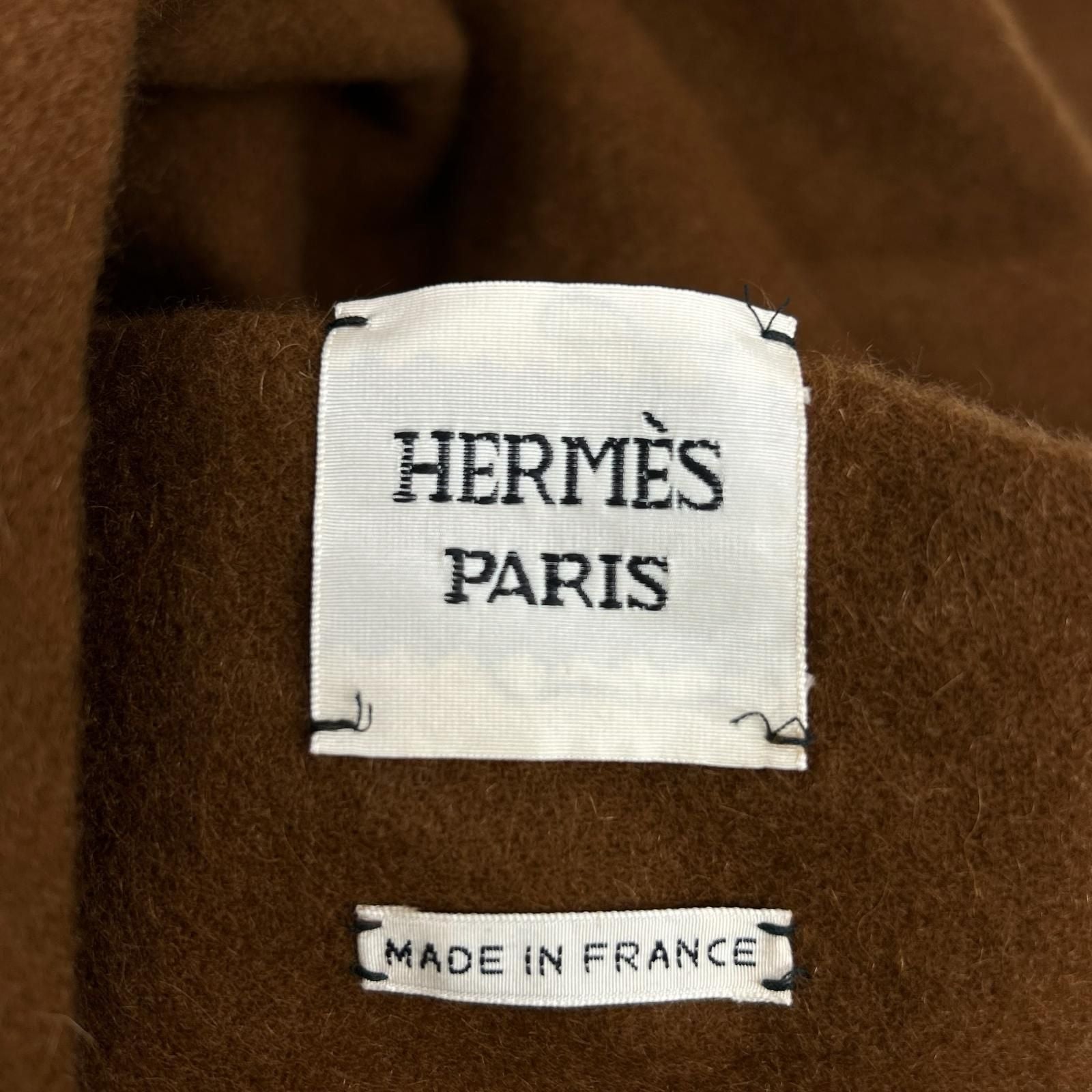 Hermes 06 Cashmere 100 Fringe Poncho TU Cape — view 5