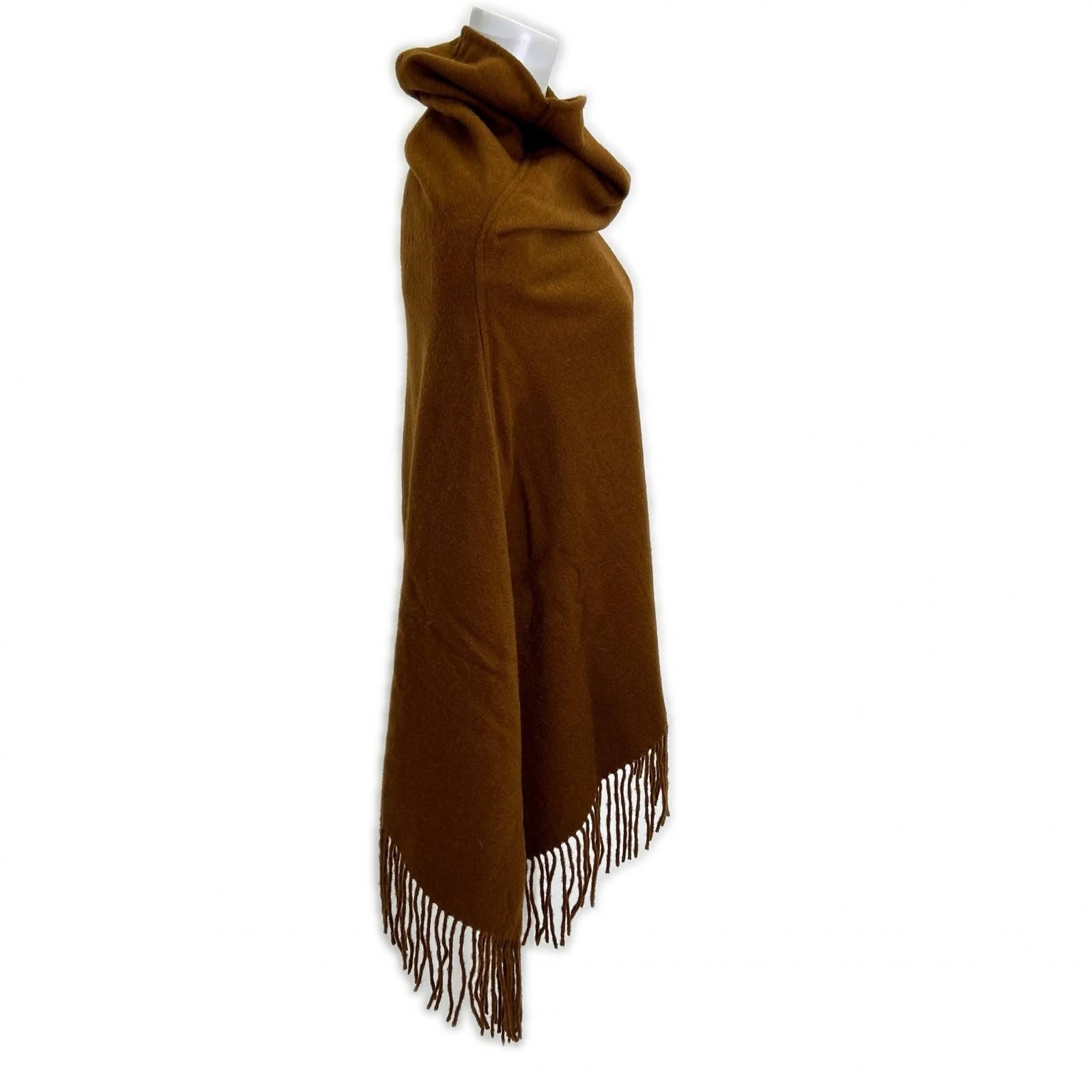 Hermes 06 Cashmere 100 Fringe Poncho TU Cape — view 4